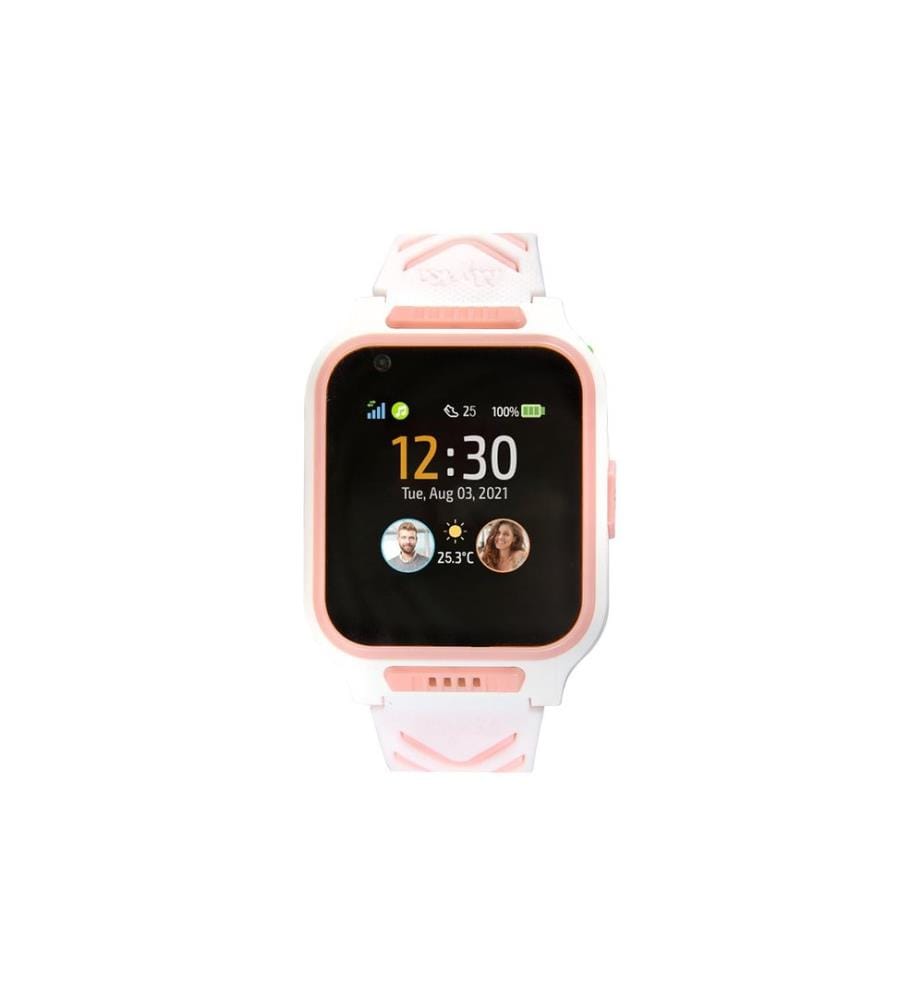 MyKi - Smartwatch Montre GPS pour enfants MyKi - 4 Blanc/rose avec carte SIM