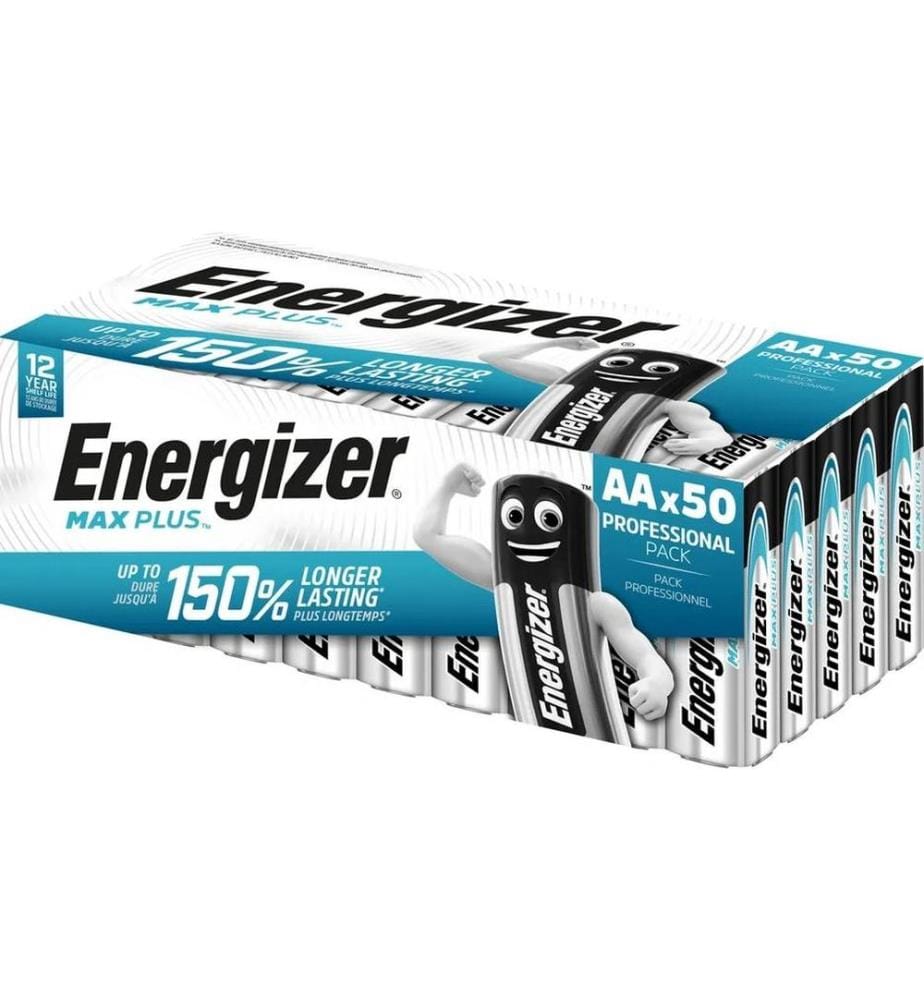ENERGIZER - Pile Max Plus AA , 50 Pièce/s