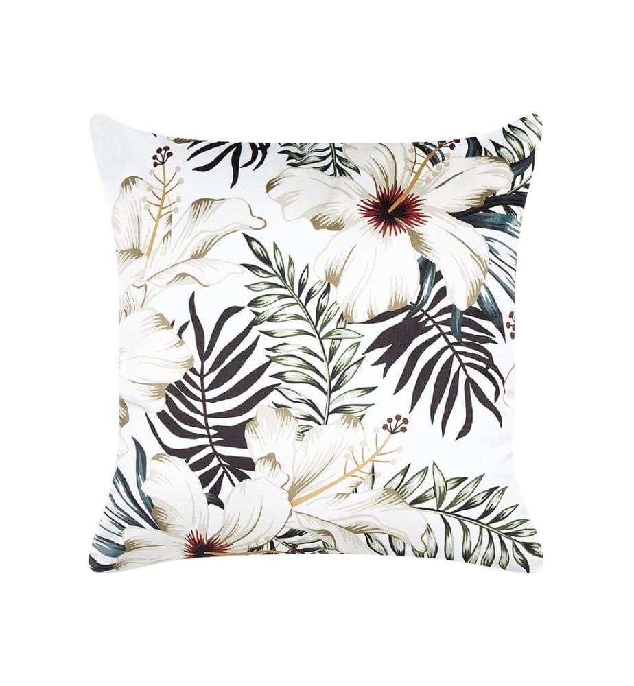 Coussin OKRA Velours 45 x 45 cm Multicolore Motif de plante