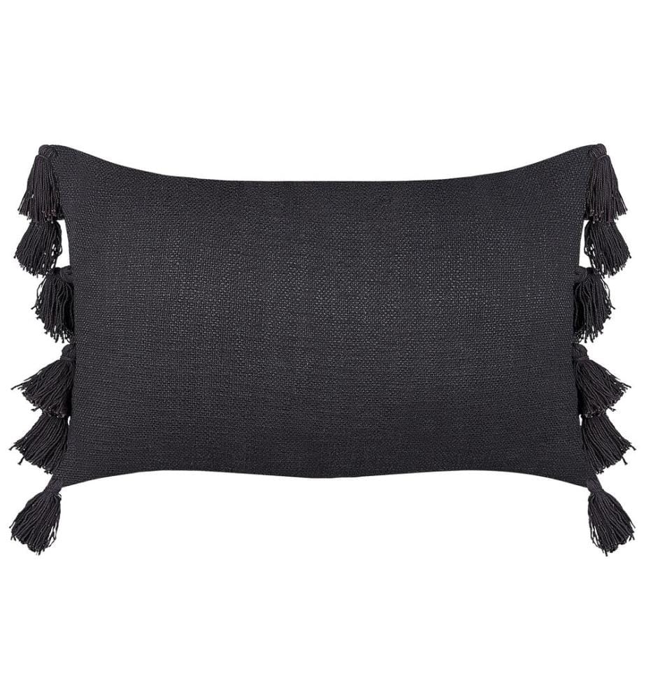 Coussin LYTHRUM Coton 55 x 35 cm Gris foncé Unicolore