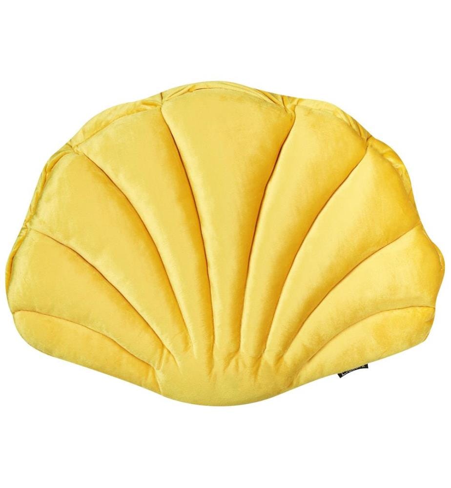 Coussin CONSOLIDA Velours 47 x 35 cm Jaune Unicolore