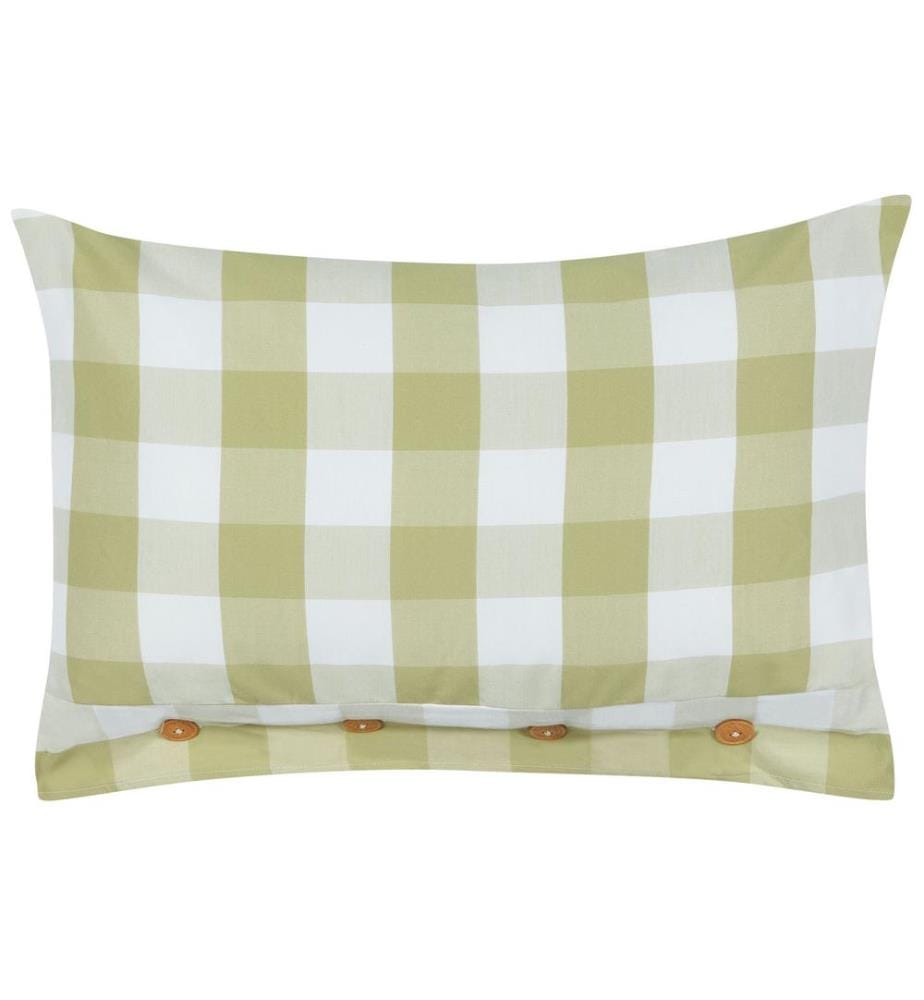 Coussin TAMNINE 40 x 60 cm Vert clair À carreaux