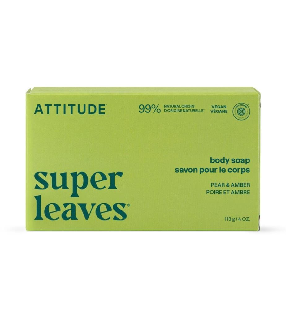 super leaves Savon pour le corps Poire & Ambre 113g