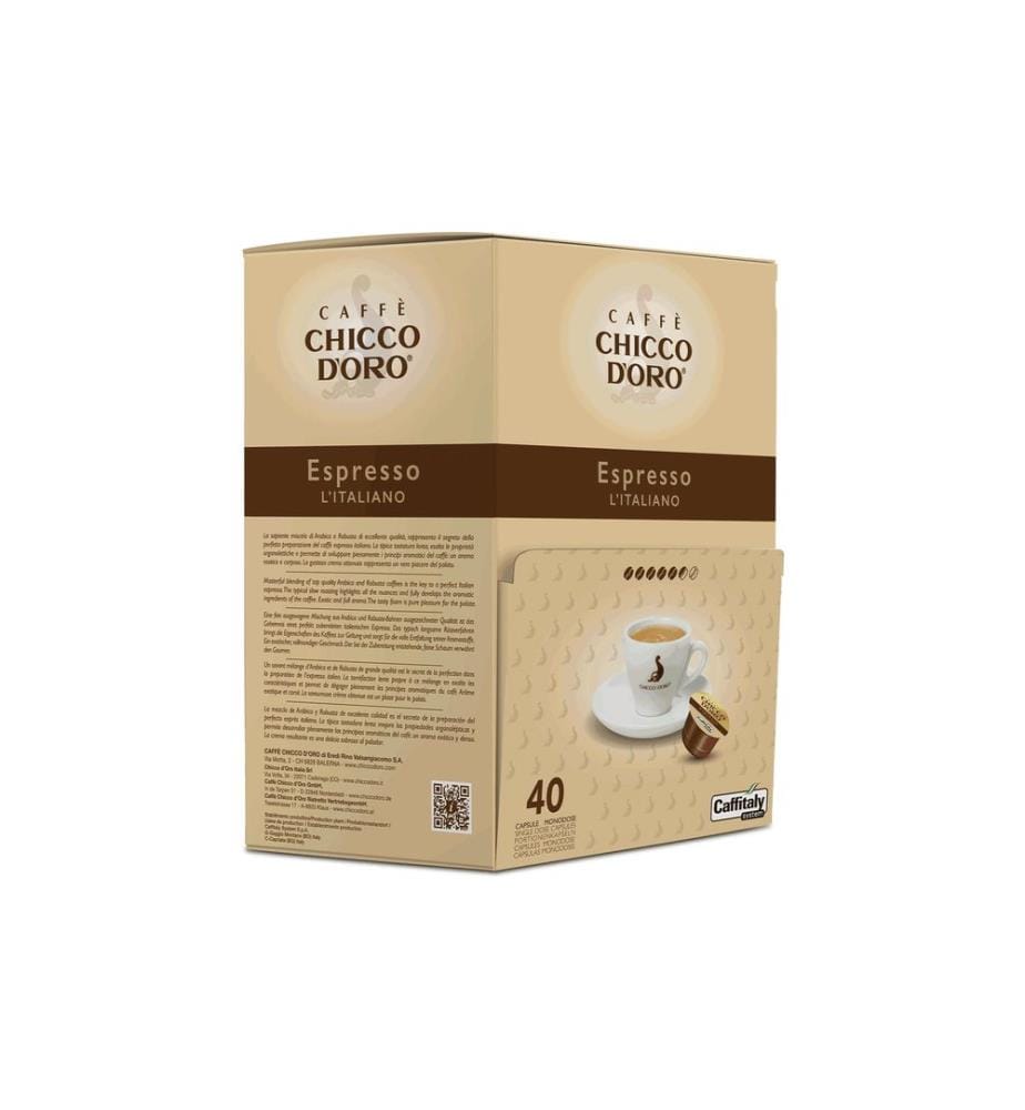 CHICCO D'ORO - Capsules de café Caffitaly System Espresso l'Italiano 40 pièce