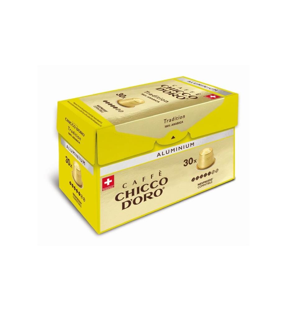 CHICCO D'ORO - Capsules de café Tradition 100% Arabica 30 pièces