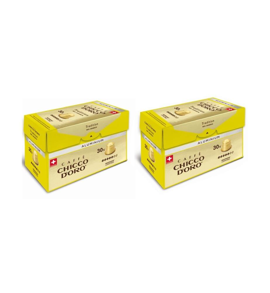 CHICCO D'ORO - Capsules de café Tradition 100% Arabica 60 pièces