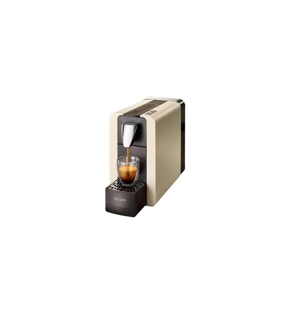 DELIZIO - Cafetière à capsules Compact One II Cream White