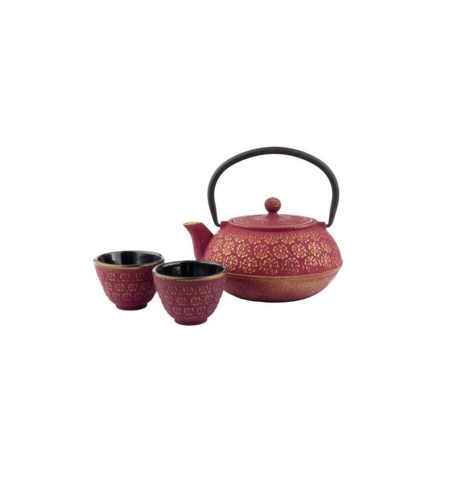 Bredemeijer - Théière Shanghai 0,6 litre, 2 tasses incluses