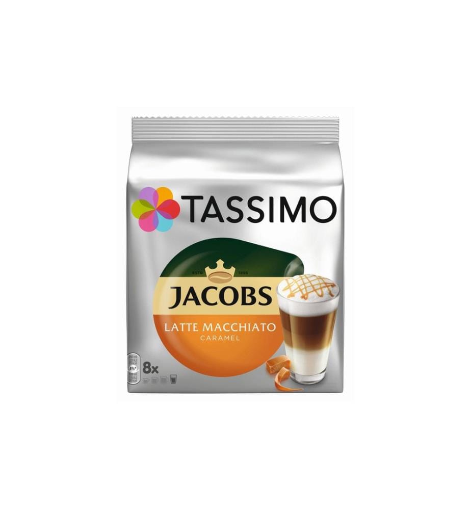 TASSIMO - Capsules de café Jacobs Latte Macchiato Caramel 8 portions
