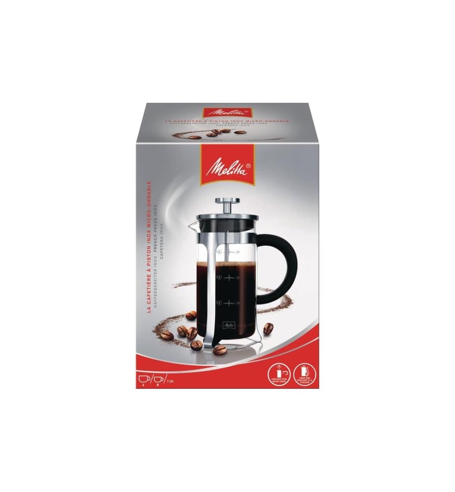 MELITTA - Cafetière Inox Glas 1 l, Argenté