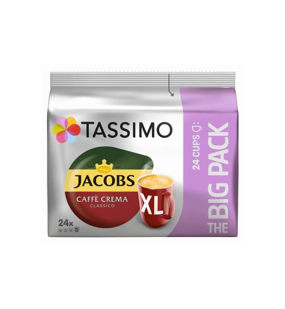 TASSIMO - Capsules de café T DISC Jacobs Caffè Crema XL 24 portions