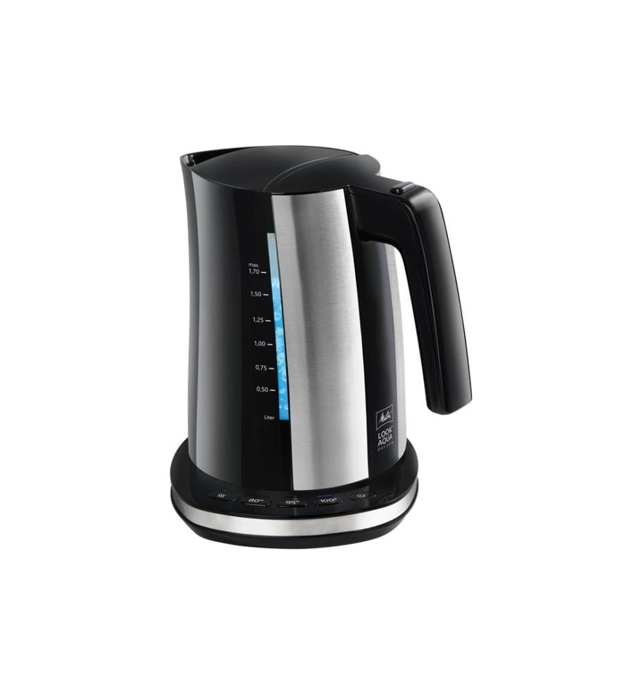 MELITTA - Bouilloire Look Aqua Deluxe 1.7 l, Noir