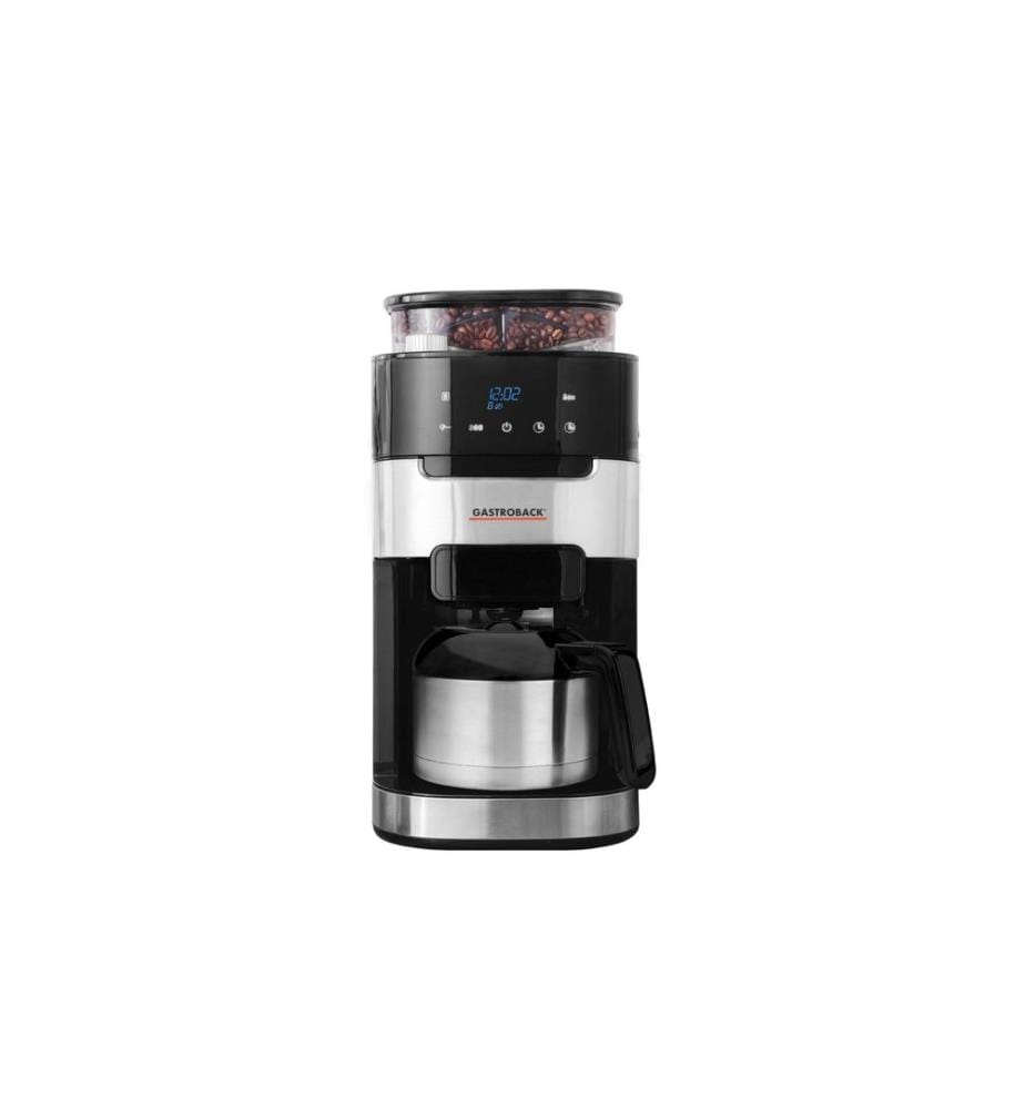 Gastroback machine à café filtre Grind & Brew Pro Thermo noir/argent