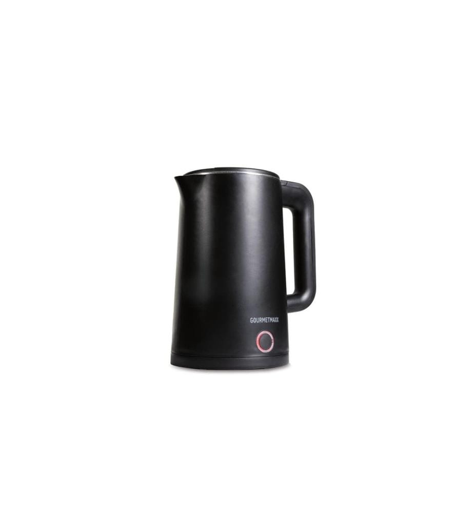 GOURMETmaxx Bouilloire 30387 1.5 l, Noir/Noir mat