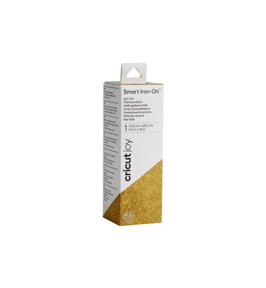 CRICUT - Film thermocollant Joy 13.9 cm x 48.2 cm L'or scintillant