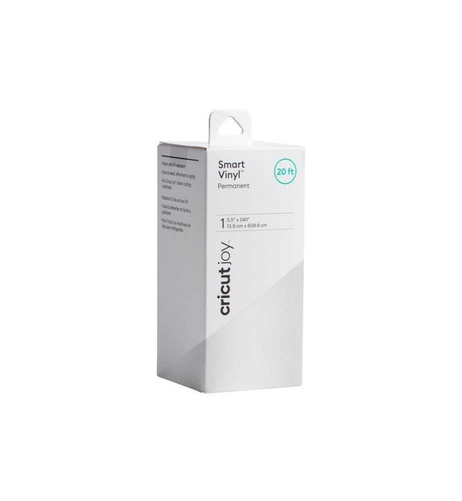 CRICUT - Film de vinyle Joy Permanent, 13.9 x 609.6 cm, blanc