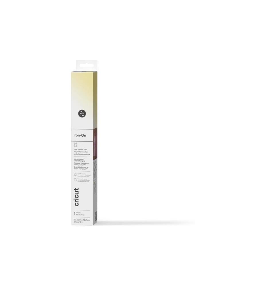 CRICUT - Film thermocollant Changement de couleur UV Jaune