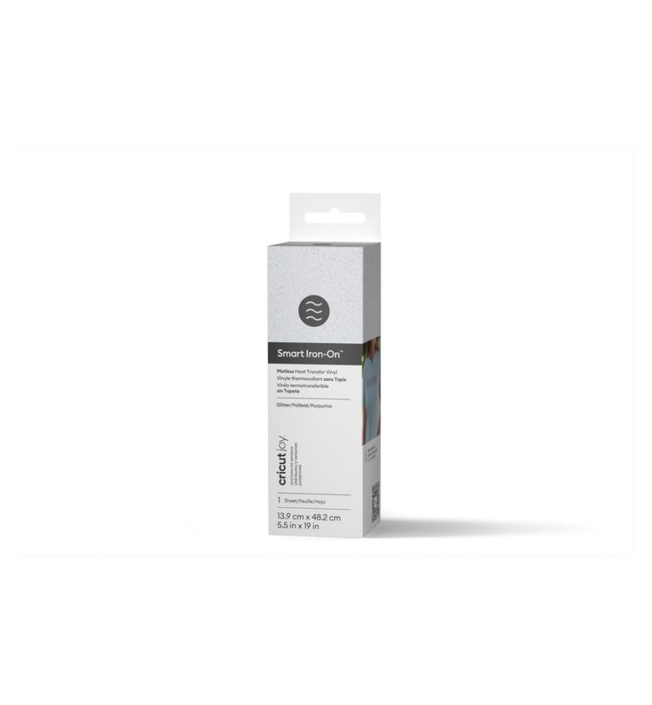 CRICUT - Film thermocollant Joy 13.9 cm x 48.2 cm Blanc pailleté