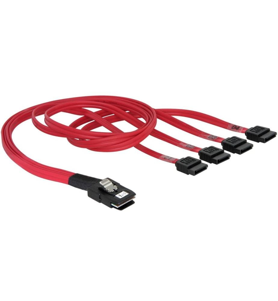 DELOCK - Câble SAS SFF-8087 - 4xSATA 50 cm