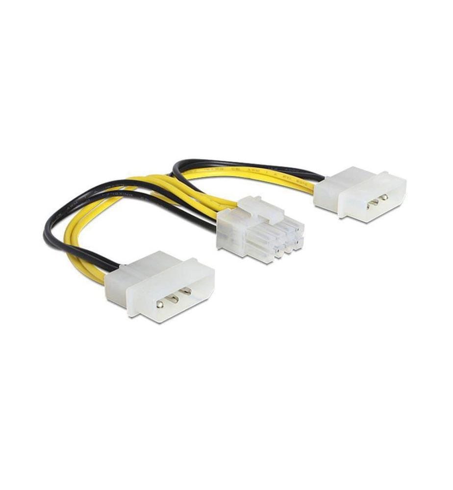 DELOCK - Câble dalimentation 8Pin EPS - 2x Molex 15 cm