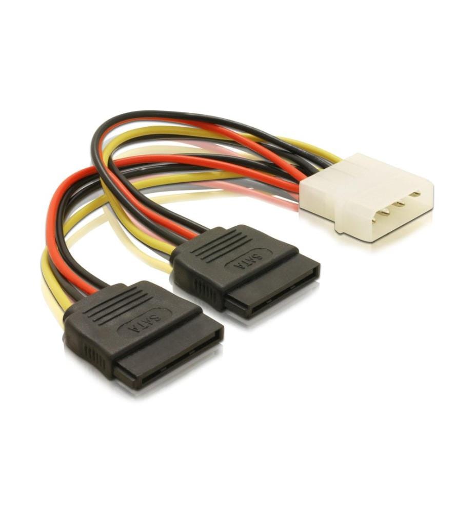DELOCK - Câble électrique en Y Molex - 2x SATA 16 cm