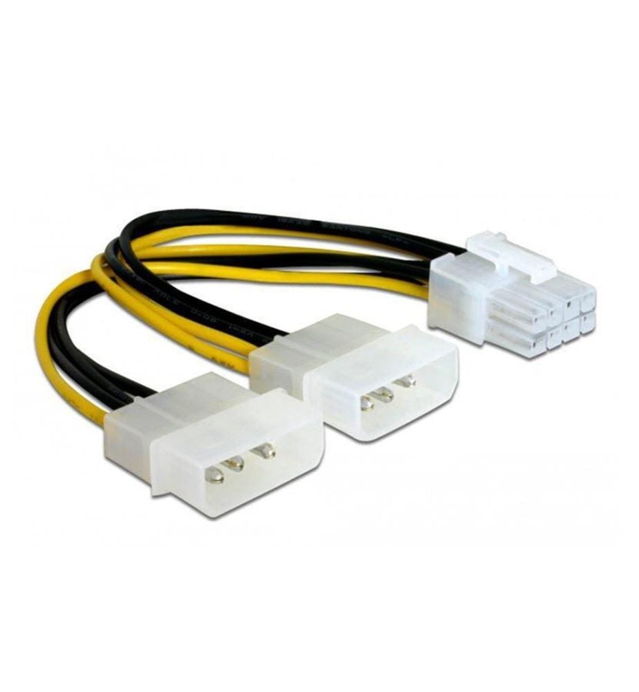 DELOCK - Adaptateur électrique 2x Molex vers 8Pin pour carte graphique, 20 cm