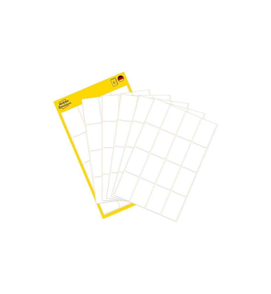 AVERY - Zweckform Étiquettes multi-usage 29 x 18 mm, 6 feuille