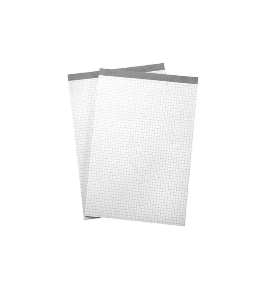 Büroline Bloc-notes A7, quadrillé 4 mm, 4 pièces