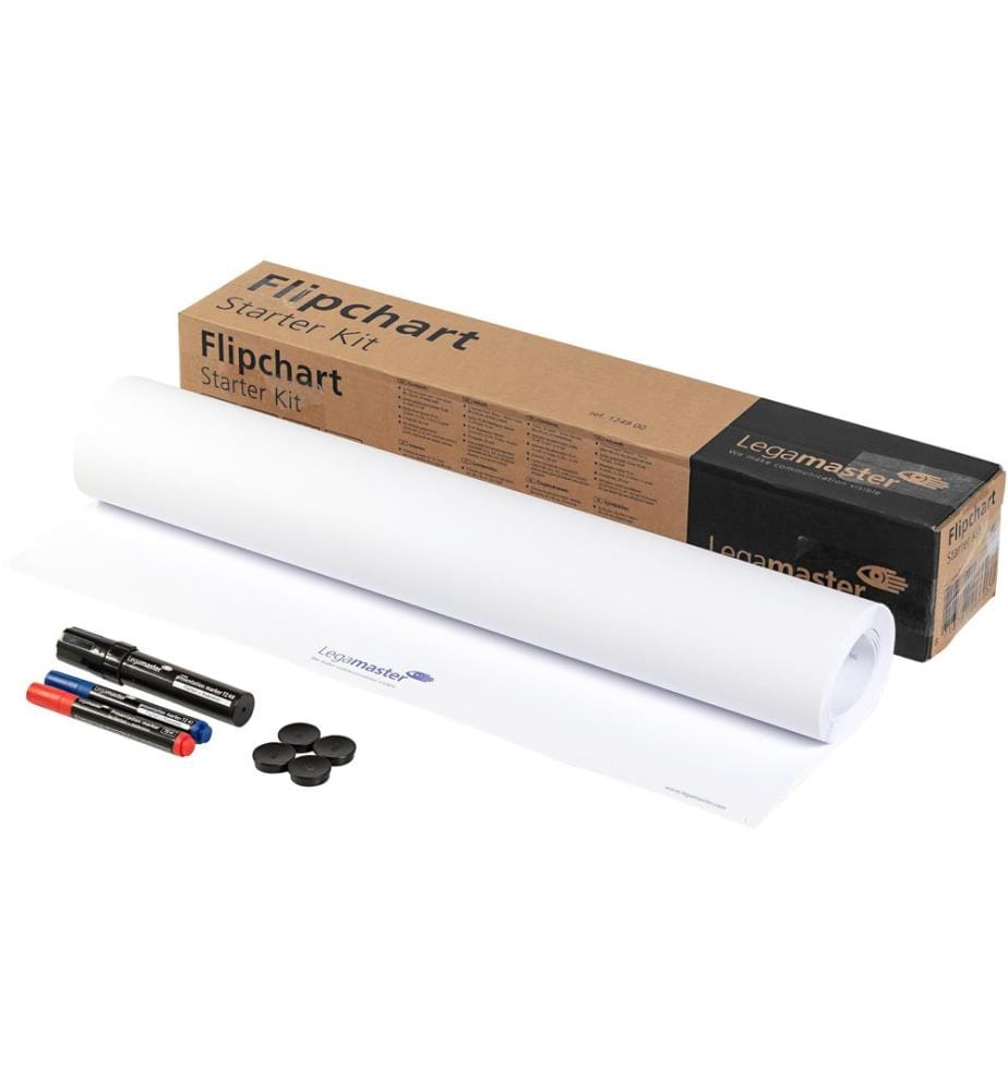 Legamaster - Kits de démarrage Set d'accessoires 20 feuilles Blanco, 3 pièces