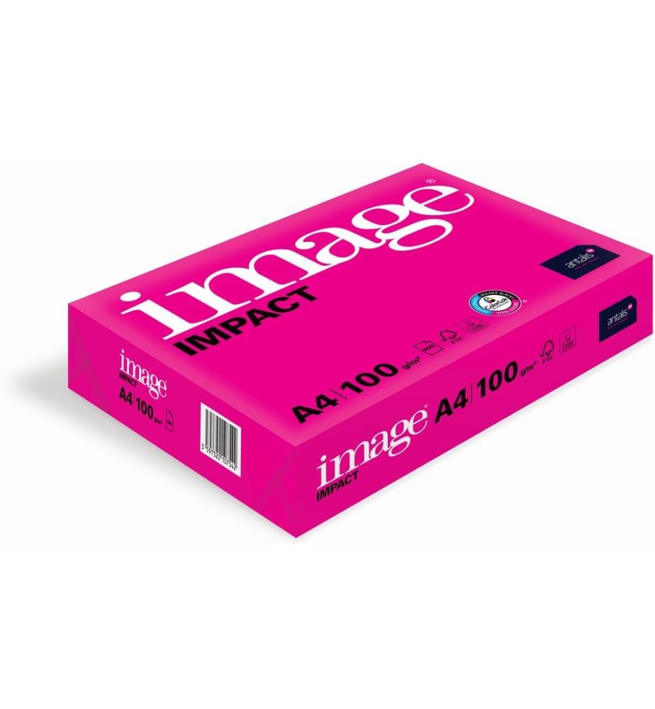 Image - Papier pour photocopie Impact A4, Extra-blanc, 100 g/m², 500 Feuille