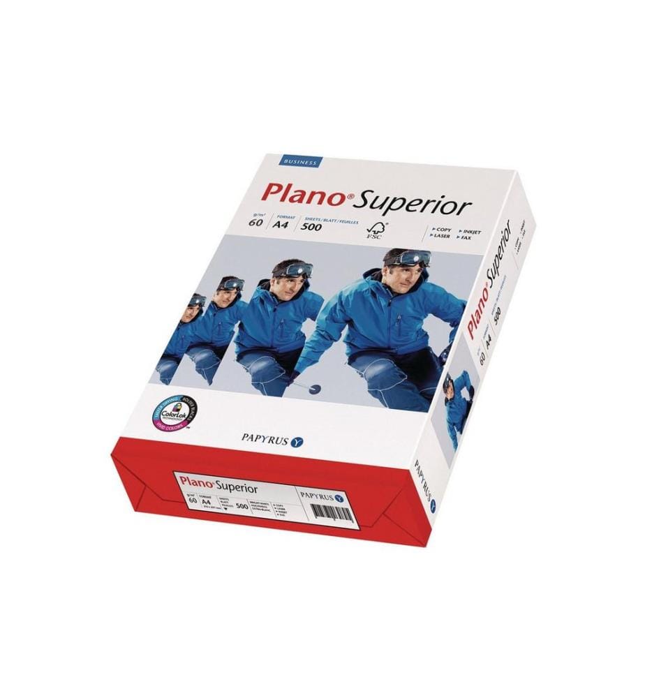 Plano - Papier pour photocopie Superior A4, blanc, 60 g/m², 500 feuilles