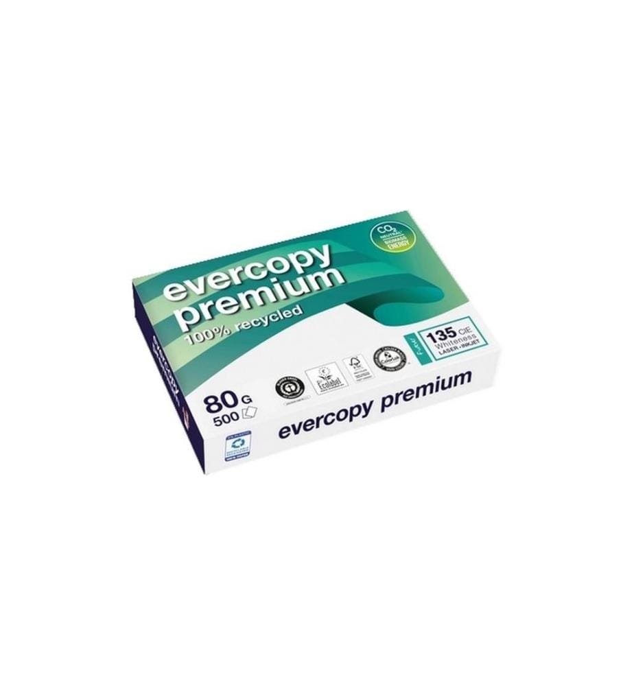 Evercopy - Papier pour photocopie Premium A4, blanc, 80 g/m², 500 feuilles