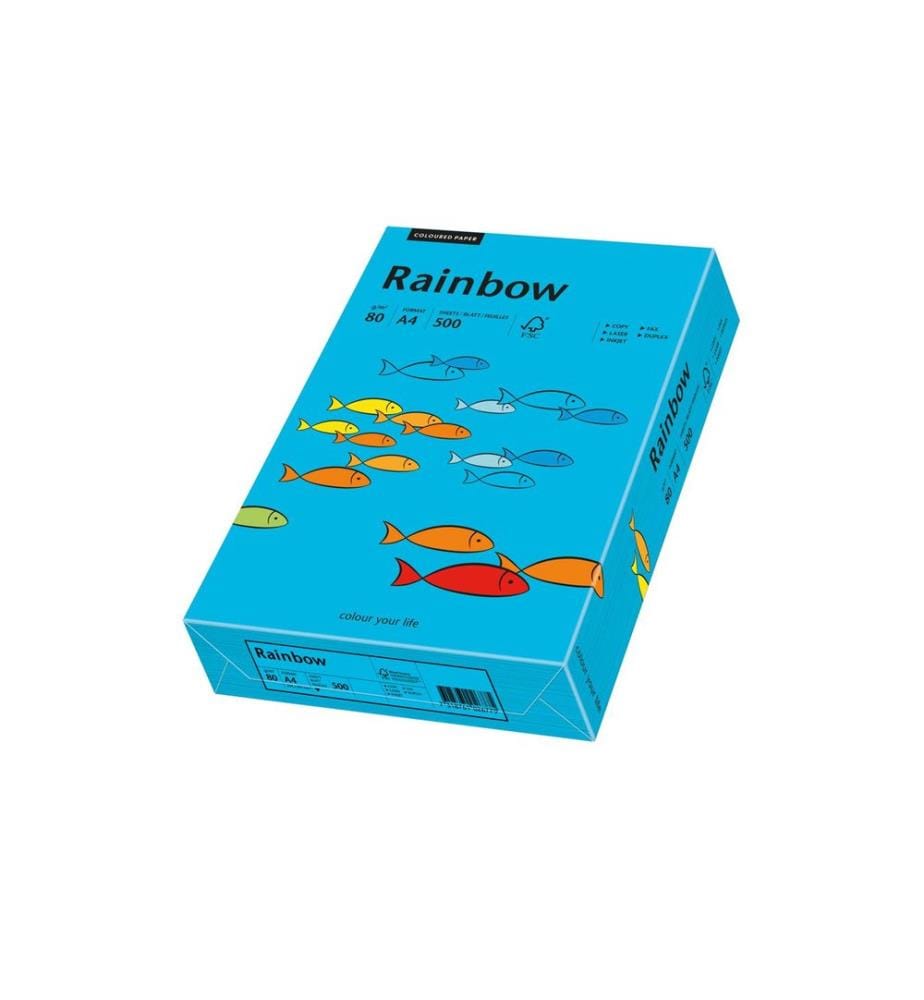 Rainbow - Papier pour photocopie Rainbow - 80 g/m² A4, Bleu