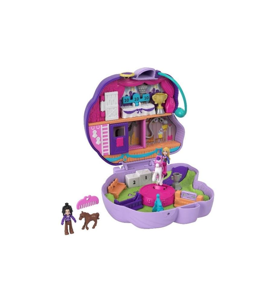 POLLY POCKET - Ensemble de pions Boîte amusant de saut de poney