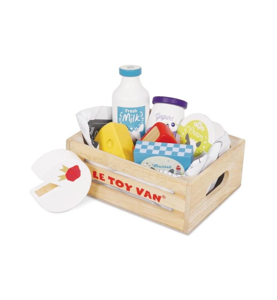 LE TOY VAN - Aliments jouets Caisse de fromage et de lait