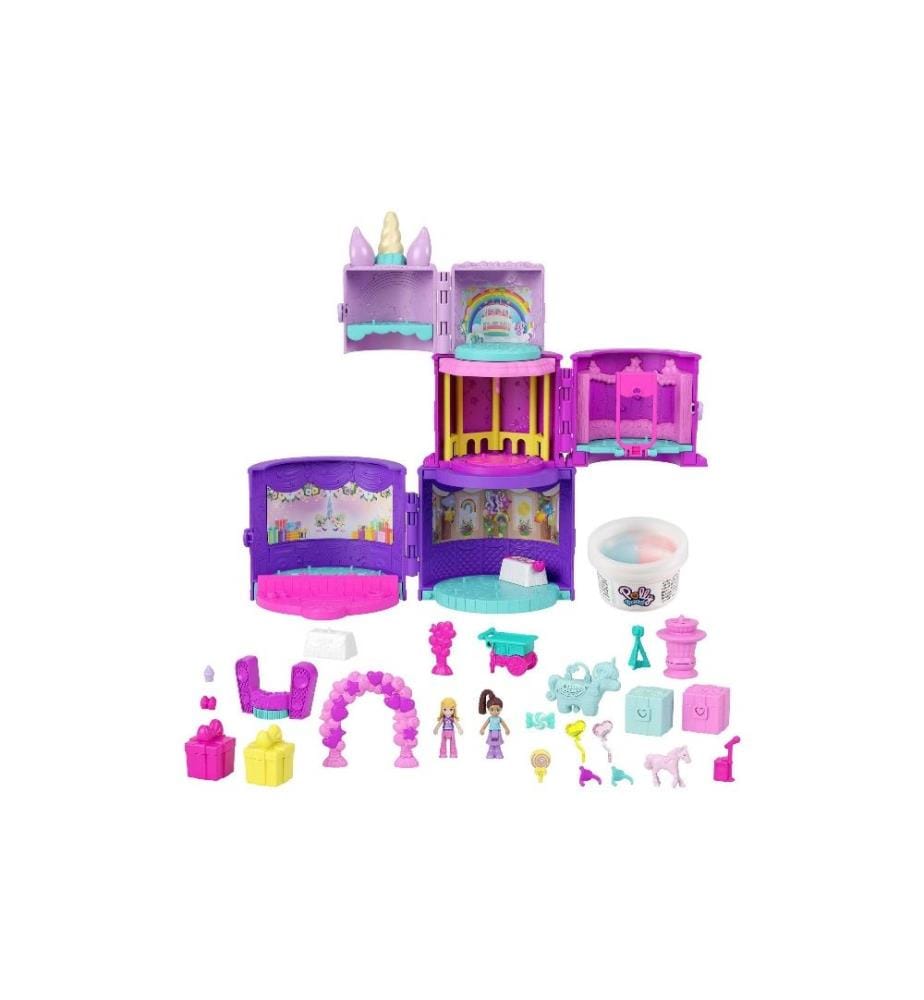 POLLY POCKET - Ensemble de pions Boîte à fenêtre Birthday Cake