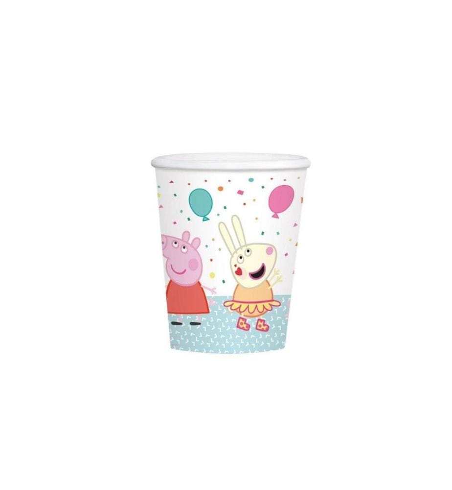 AMSCAN - Gobelets jetables PeppaPig 8 pièces