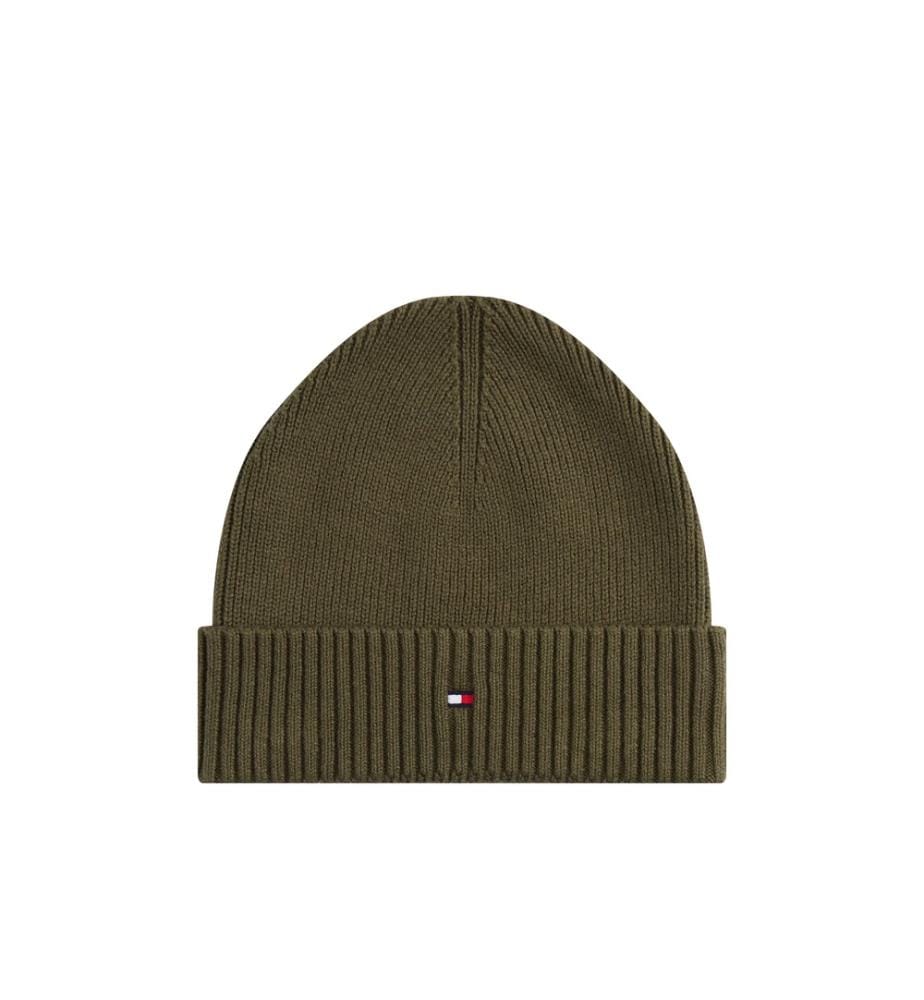 Bonnet Hilfiger Flag avec Cachemire - Kaki