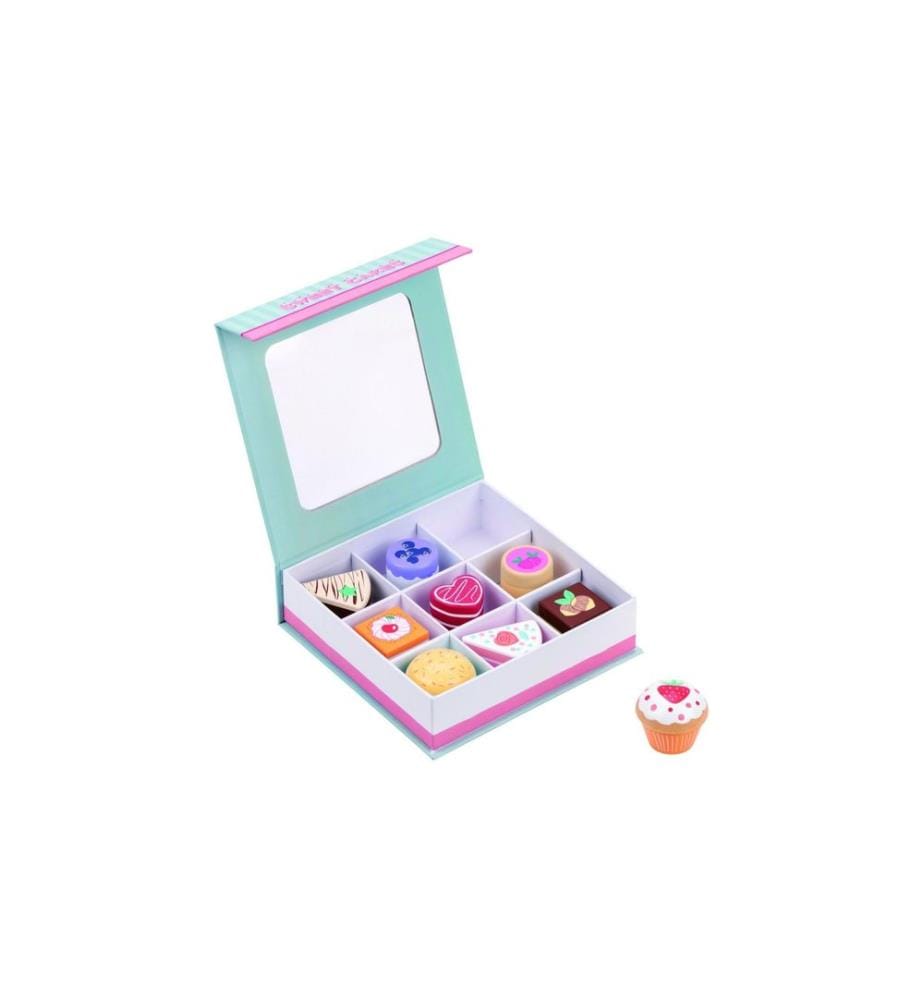SPIELBA - Holzspielwaren Aliments jouets Set à gâteaux
