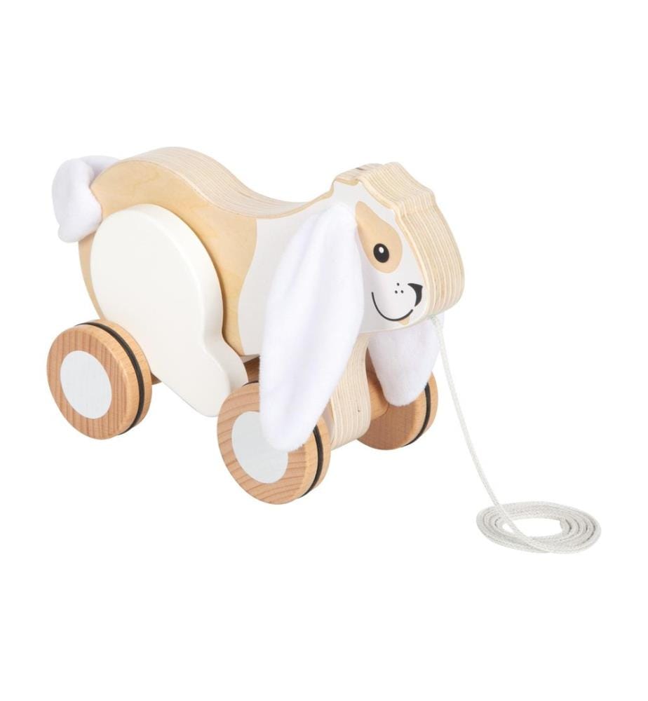 small foot - Jouet à tirer Lapin avec oreilles qui crépitent