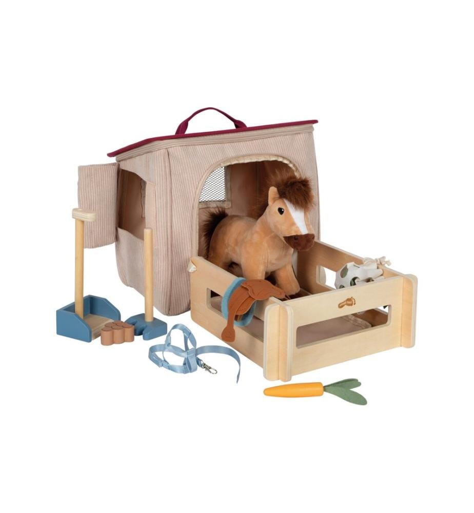 small foot - Set de jeu Cheval avec écurie et accessoires