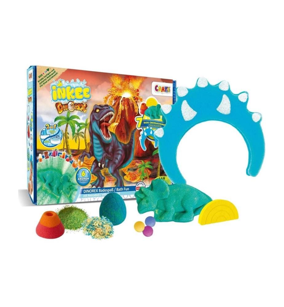 CRAZE - Plaisir dans la baignoire Inkee Dinorex Box 7 pièces