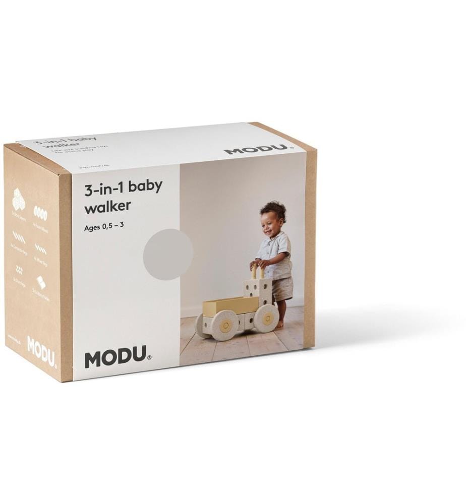 MODU - 3-en-1 Baby Walker sable Gris sable / Jaune miel