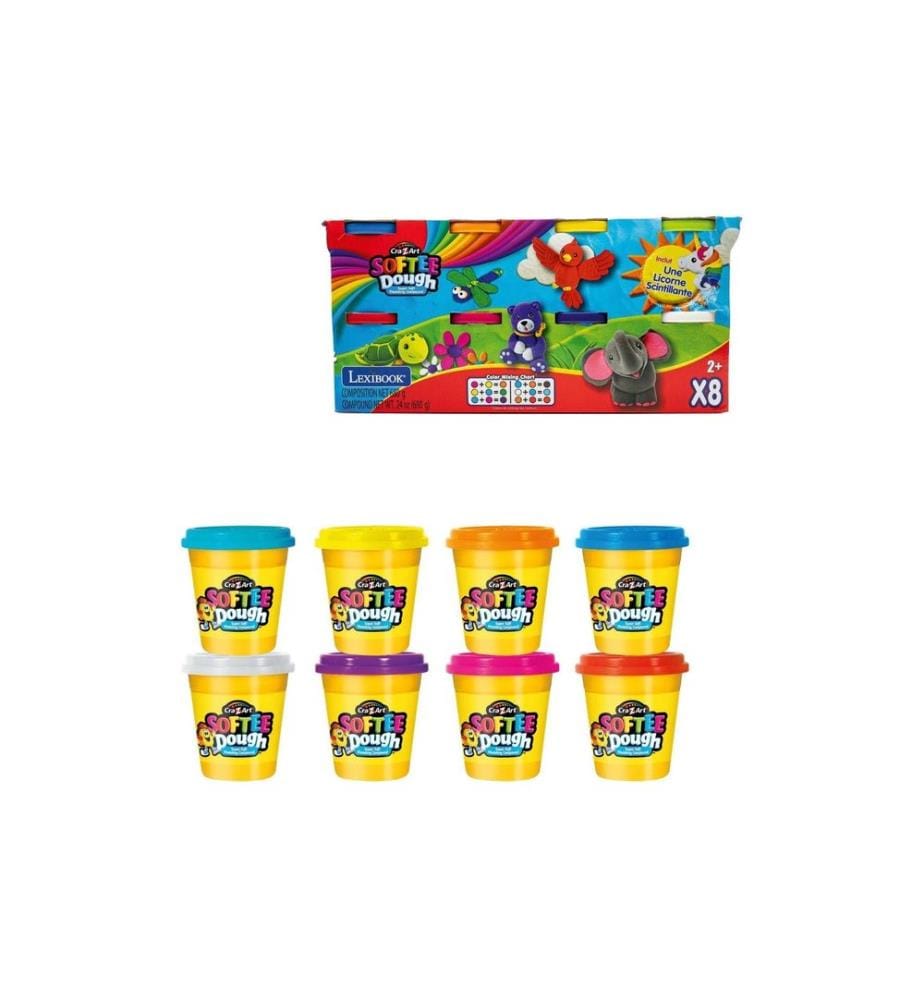 Cra-Z-Art - Jeu de pâte à modeler Softee Dough 8 tubes
