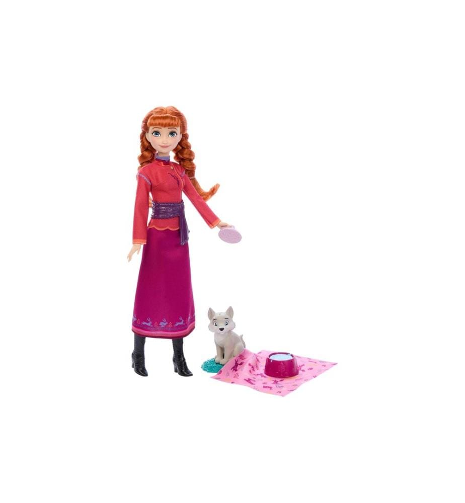 Disney Frozen - Poupée Anna et bébé renard
