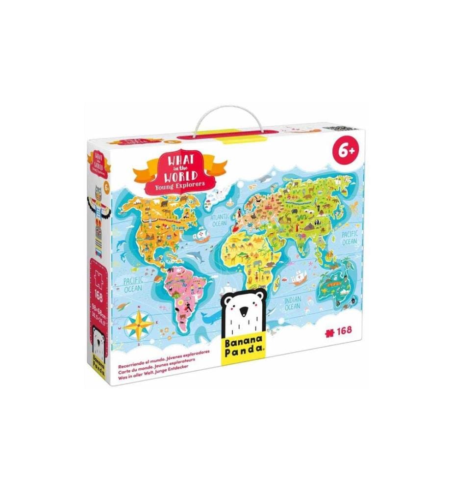 Banana Panda - Puzzle Ce qui se passe dans le monde. Jeunes explorateurs