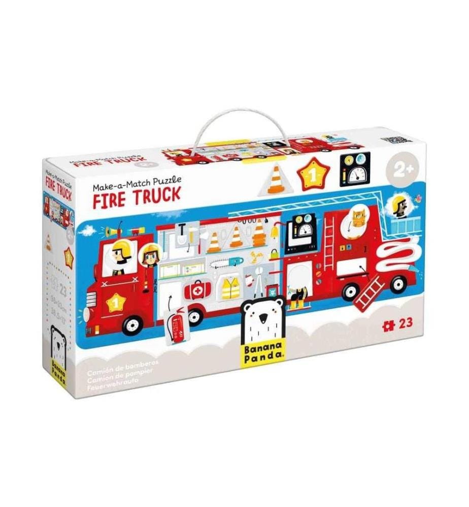 Banana Panda - Puzzle Camion d'incendie Make-a-Match
