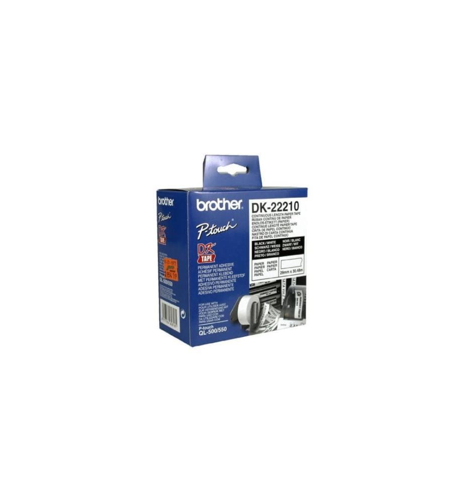 BROTHER - Rouleau à étiquettes DK-22210 Thermo Direct 29 mm x 30.48 m