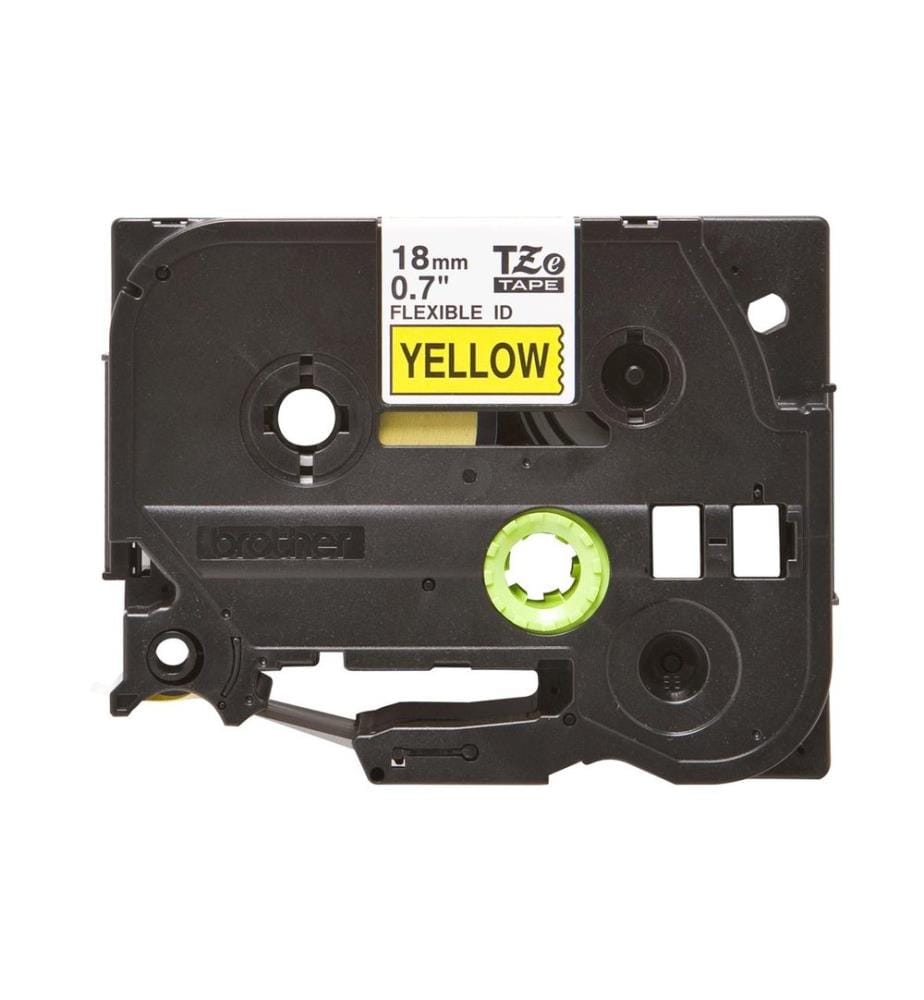 BROTHER - Ruban détiquettes TZe-FX641 Noir sur Jaune