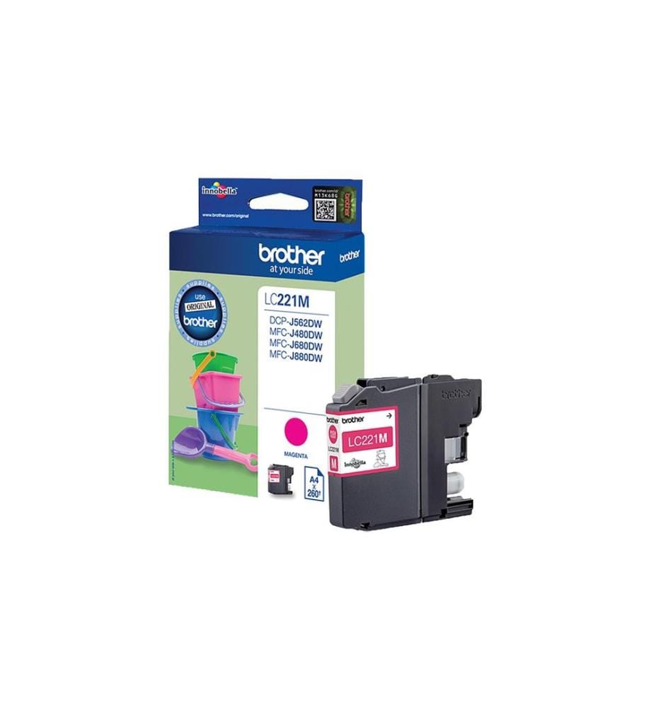 BROTHER - Encre LC-221M Magenta